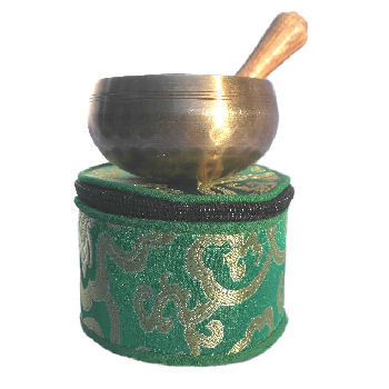 3" singing bowl w/silk pouch SB-820 - Click Image to Close